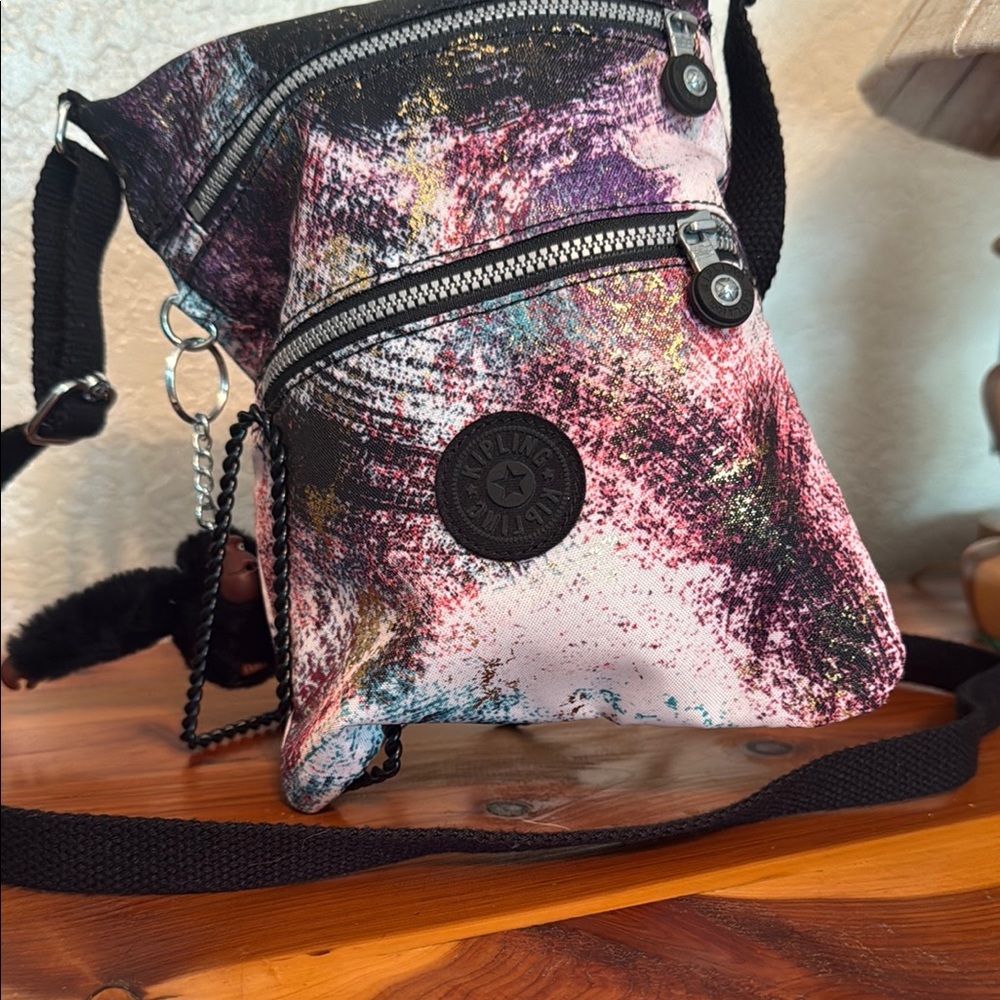 Kipling Black Crossbody Bag with Adjustable Strap